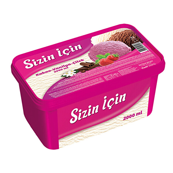 Sizin İçin Kakao Vanilya Çilek 1750 ml Sizin İçin Kakao Vanilya Çilek 1750 ml
