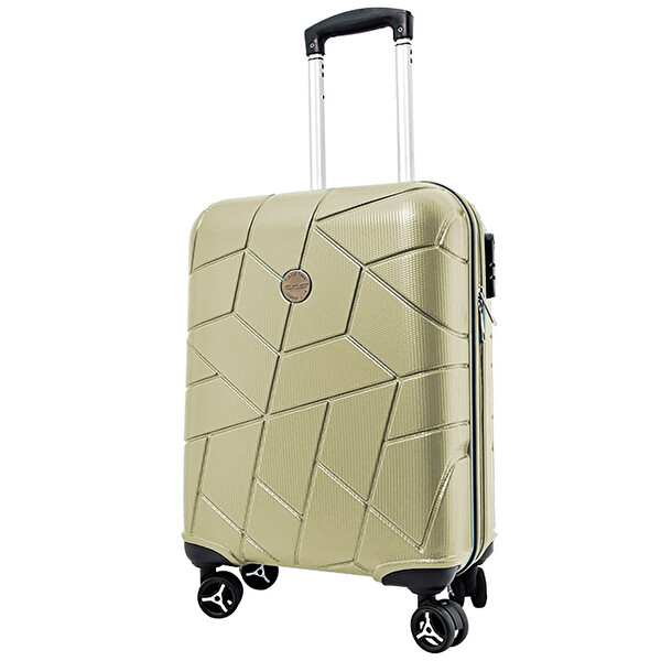 Silikon Tekerlekli ABS 5164.2 Bej Sert Valiz 65 cm Silikon Tekerlekli ABS 5164.2 Bej Sert Valiz 65 cm