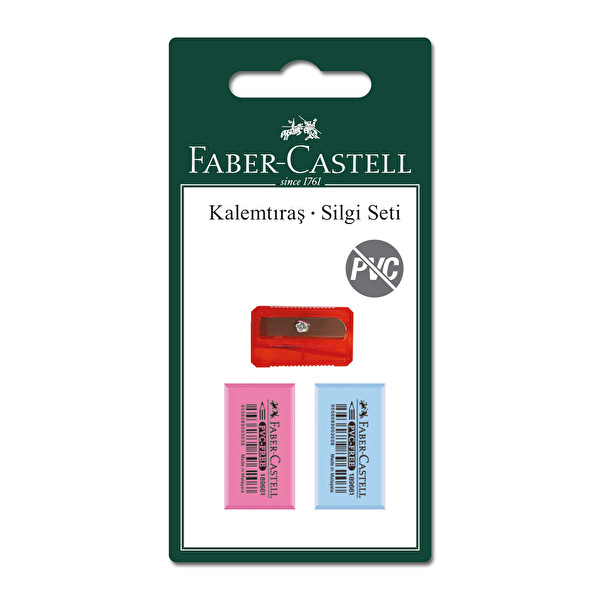Faber Castell Renkli Silgi+ Kalemtıraş