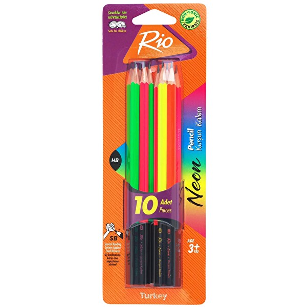 Rio Neon Kurşun Kalem 10'lu
