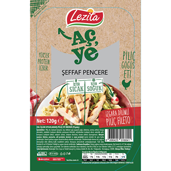Lezita Izgara Dilimli Pilic Fileto 120 G 30221055 Carrefoursa