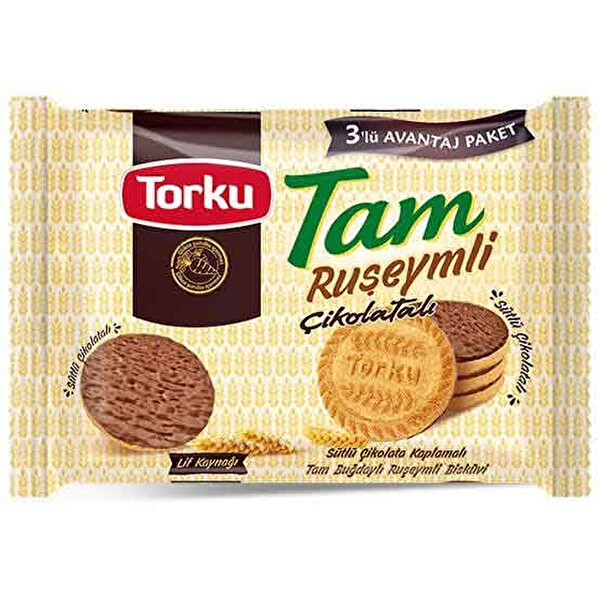 Torku Tam Ruşeymli Çikolata Kaplı Bisküvi 252 g Torku Tam Ruşeymli Çikolata Kaplı Bisküvi 252 g