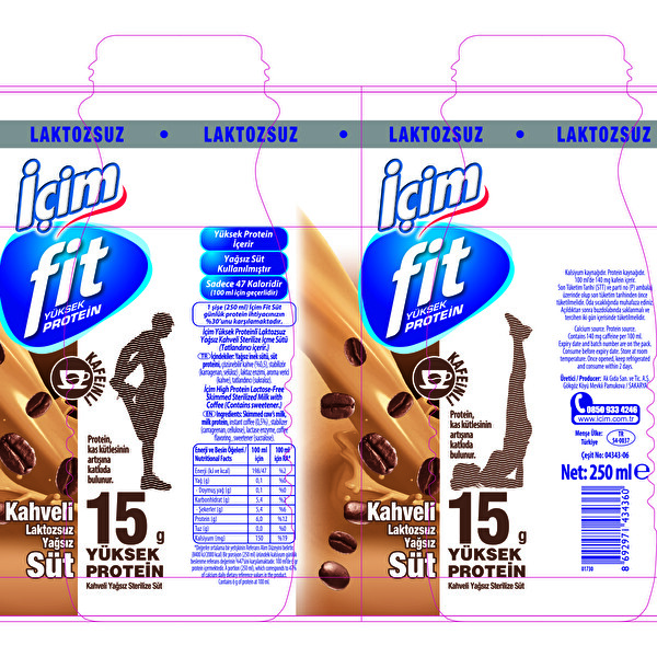 İçim Fit Süt Kahveli 250 ml 30222165 CarrefourSA