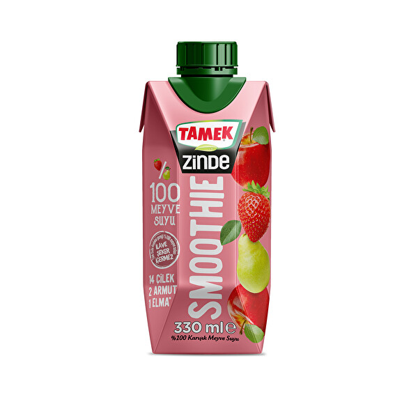 Tamek Zinde Smoothie Elma Armut Cilek 330 Ml 30222191 Carrefoursa