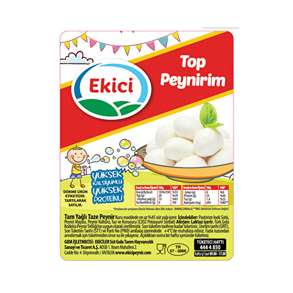 Ekici Top Peynirim kg Ekici Top Peynirim kg