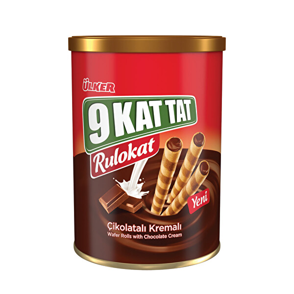 Ülker 9 Kat Tat Rulokat Çikolatalı Gofret 170 g Ülker 9 Kat Tat Rulokat Çikolatalı Gofret 170 g