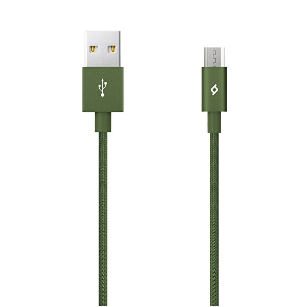 Ttec Alumicable Micro Usb Şarj Kablosu Haki Yeşili