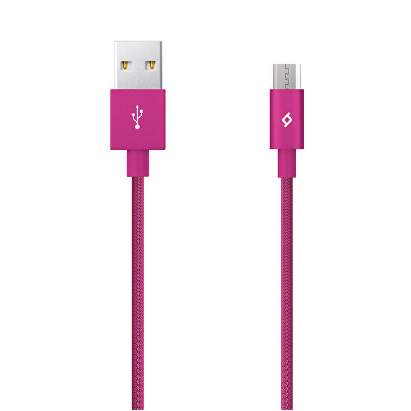Ttec Alumicable Micro Usb Şarj Kablosu Pembe