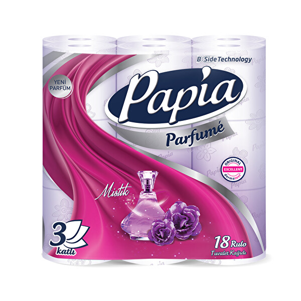 Papia Tuvalet Kağıdı Parfü mlü 18'li Papia Tuvalet Kağıdı Parfü mlü 18'li
