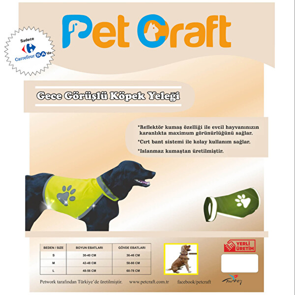 Petcraft Reflektorlu Kopek Yelek S Beden 30234686 Carrefoursa