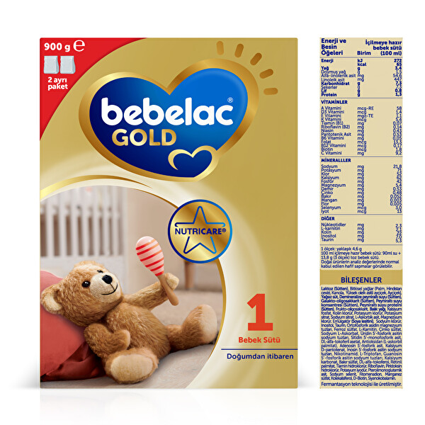 Bebelac Gold 1 Bebek Sütü 900 g 0-6 Ay