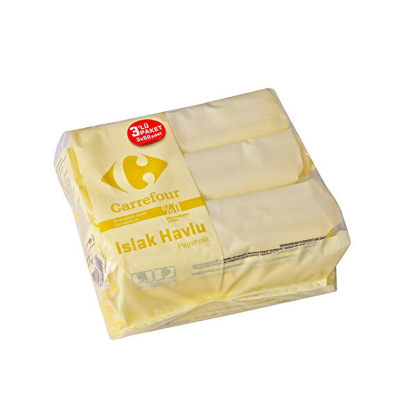 Carrefour Islak Havlu Papatyali 3x60 Adet 30238632 Carrefoursa