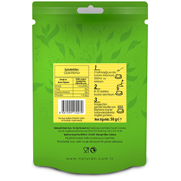 Naturali Çiçek Ihlamur 50 g Naturali Çiçek Ihlamur 50 g