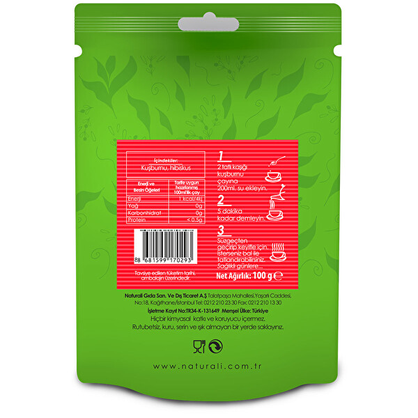Naturali Kuşburnu Çayı 100 g Naturali Kuşburnu Çayı 100 g