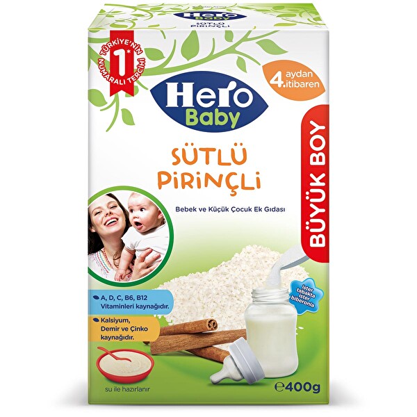 hero baby sutlu pirincli eko 400 g 30240917 carrefoursa