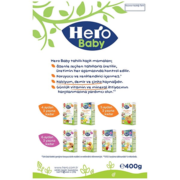 Hero Baby Sutlu Pirincli Eko 400 G 30240917 Carrefoursa
