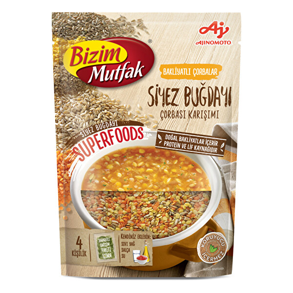 Bizim Mutfak Bakliyatlı Siyez Buğdayı Çorbası 107,5 g Bizim Mutfak Bakliyatlı Siyez Buğdayı Çorbası 107,5 g