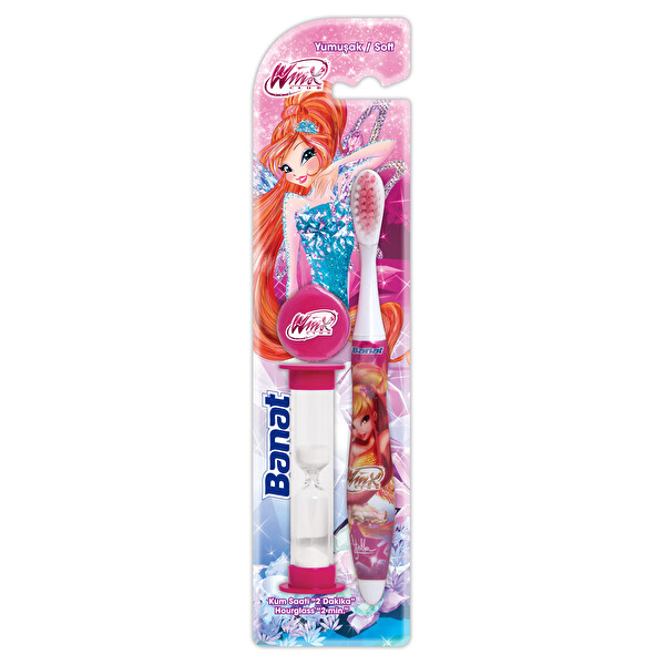 Banat Winx Club Kum Saatli Çocuk Diş Fırçası