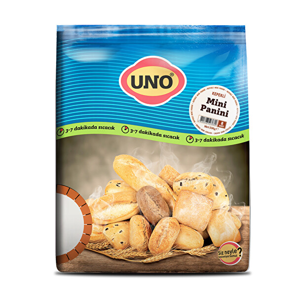 Uno Kepekli Mini Panini Ekmeği 336 g Uno Kepekli Mini Panini Ekmeği 336 g