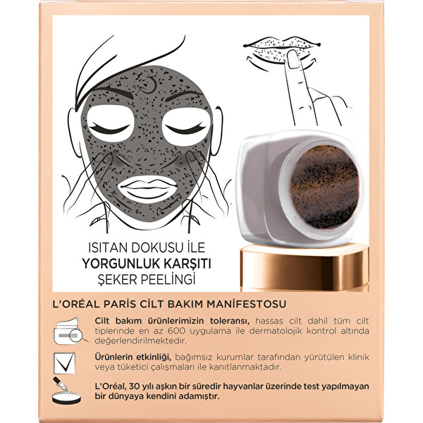 L'oreal Paris Şeker Peelingi Yorgunluk Karşıtı Kahve Çekirdeği 50 ml L'oreal Paris Şeker Peelingi Yorgunluk Karşıtı Kahve Çekirdeği 50 ml