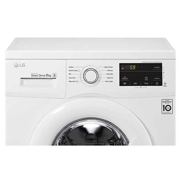 LG FH2J3TDNP0 8 KG Beyaz Çamaşır Makinesi LG FH2J3TDNP0 8 KG Beyaz Çamaşır Makinesi