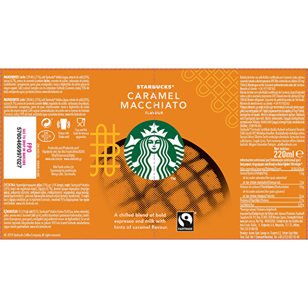 Starbucks Chilled Classics Caramel Macchiato Kutu 220 ml Starbucks Chilled Classics Caramel Macchiato Kutu 220 ml