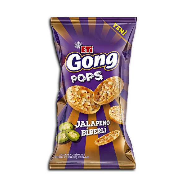 Gong Pops Jalapeno Biberli 80 g Gong Pops Jalapeno Biberli 80 g