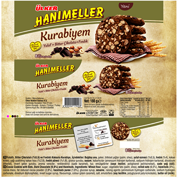 Ülker Hanımeller Kurabiyem 180 g Ülker Hanımeller Kurabiyem 180 g