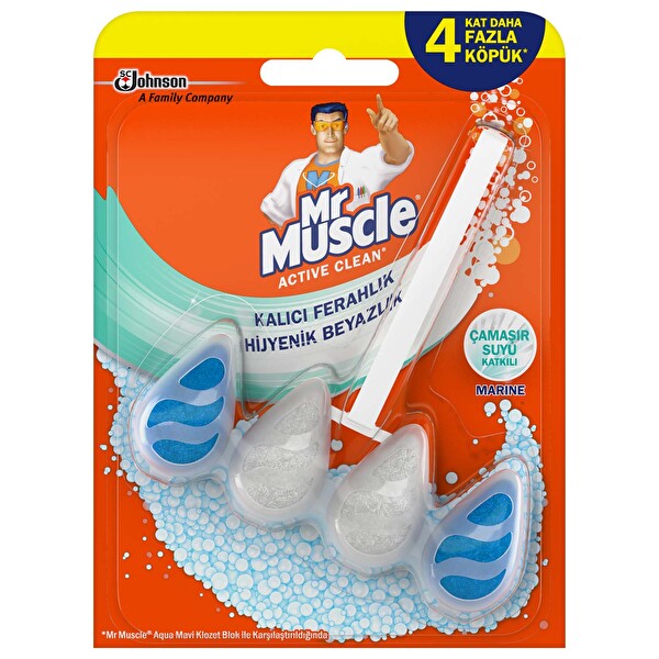 Mr. Muscle Active Clean Klozet Blok Tuvalet Temizleyici Çamaşır Suyu