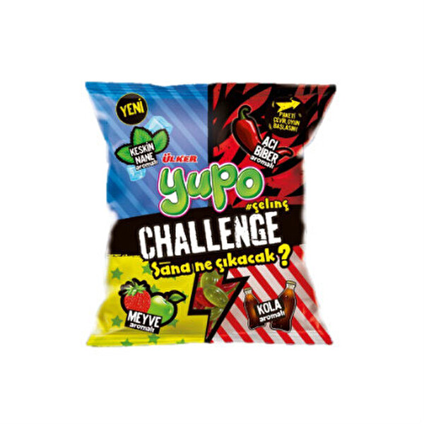 Ülker Yupo Challenge Yumuşak Şeker 54 g Ülker Yupo Challenge Yumuşak Şeker 54 g