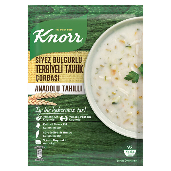 Knorr Siyez Bulgurlu Terbiyeli Tavuk Çorbası 98 g Knorr Siyez Bulgurlu Terbiyeli Tavuk Çorbası 98 g