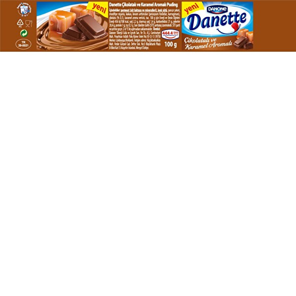 Danette Çikolatalı ve Karame Aromalı 4x100 g Danette Çikolatalı ve Karame Aromalı 4x100 g