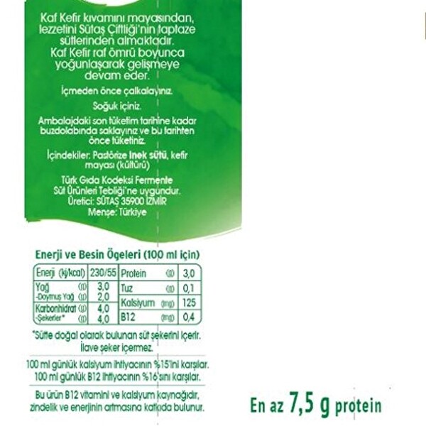 Sutas Kaf Kefir 250 Ml 30253277 Carrefoursa