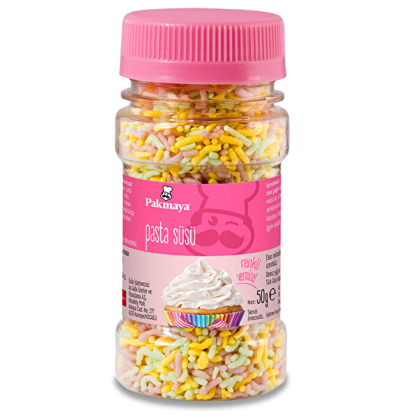 Pakmaya Pasta Süsü Renkli Vermiselli 50 g Pakmaya Pasta Süsü Renkli Vermiselli 50 g