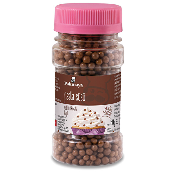Pakmaya Pasta Süsü Sütlü Boncuk 50 g Pakmaya Pasta Süsü Sütlü Boncuk 50 g