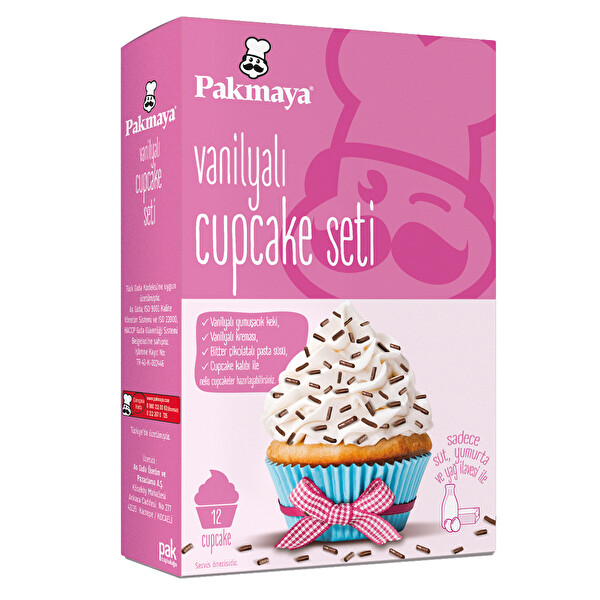Pakmaya Cupcake Vanilyalı 215 g Pakmaya Cupcake Vanilyalı 215 g