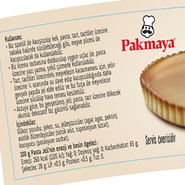 Pakmaya Pasta Jeli Sade 175 g Pakmaya Pasta Jeli Sade 175 g
