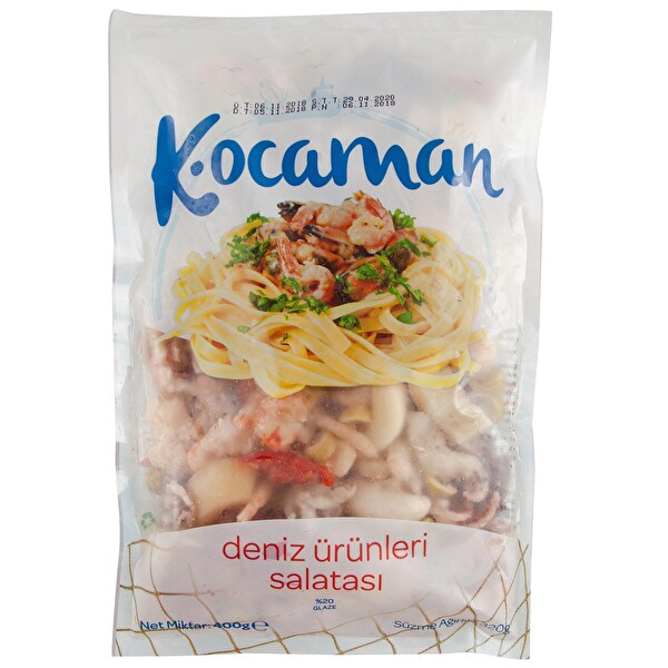 Kocaman Donuk Deniz Ürünleri Salatası %20 Glaze 10x400 g