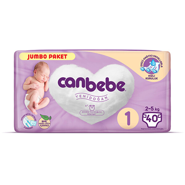 Canbebe 1 Beden Jumbo Yenidogan 40 Li 30254683 Carrefoursa
