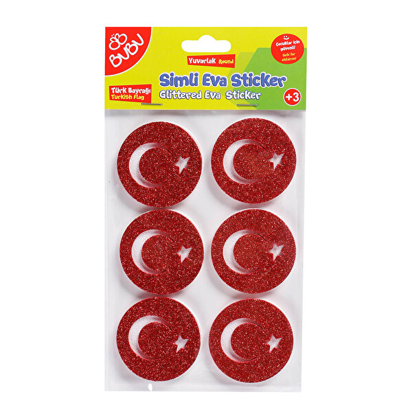 Bubu Simli Eva Sticker Yvr.Türk Bayrağı
