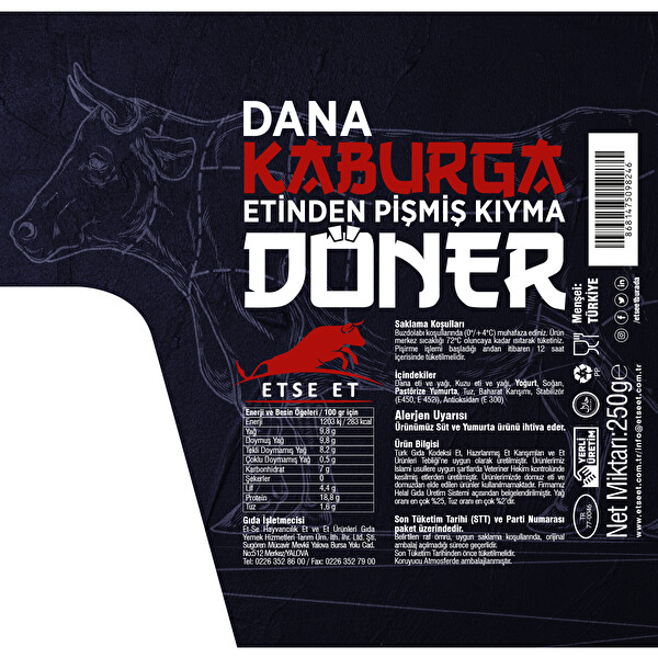 Etse Et Dana Döner 250 g 30255890 CarrefourSA