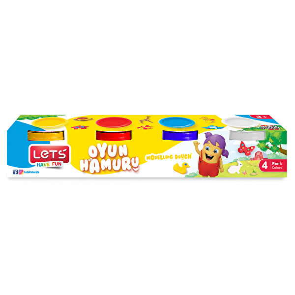 Let's Oyun Hamuru 4x100 g Let's Oyun Hamuru 4x100 g