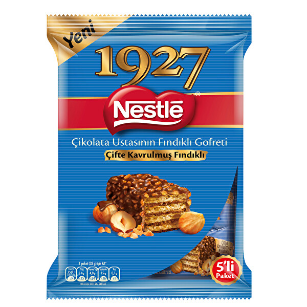 Nestle 1927 Fındıklı Gofret 5'li Paket Nestle 1927 Fındıklı Gofret 5'li Paket