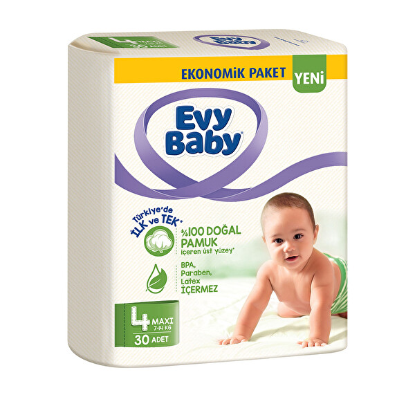 Evy Baby Bebek Bezi Maxi Ekonomik 30 Adet