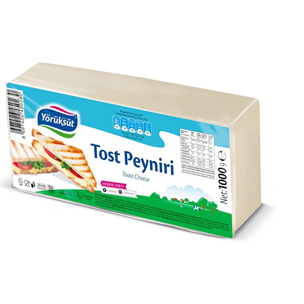Yörüksüt Büfe Tipi Tost Peyniri 1000 Gr