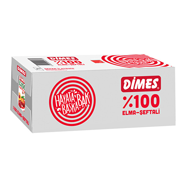 Dimes %100 Meyve Suyu Şeftali & Elma 27x200 ml 