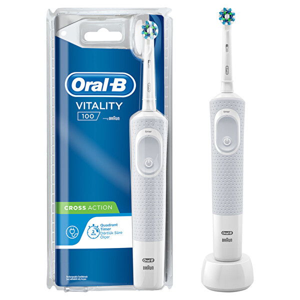 oral b d100 sarjli white crossaction