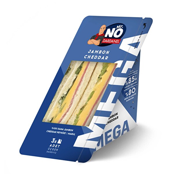Mr. No Jambon Cheddar Mega Sandviç 230 G