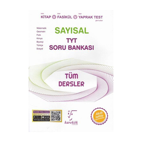 TYT Tüm Dersler Sayısal Soru Bankası TYT Tüm Dersler Sayısal Soru Bankası
