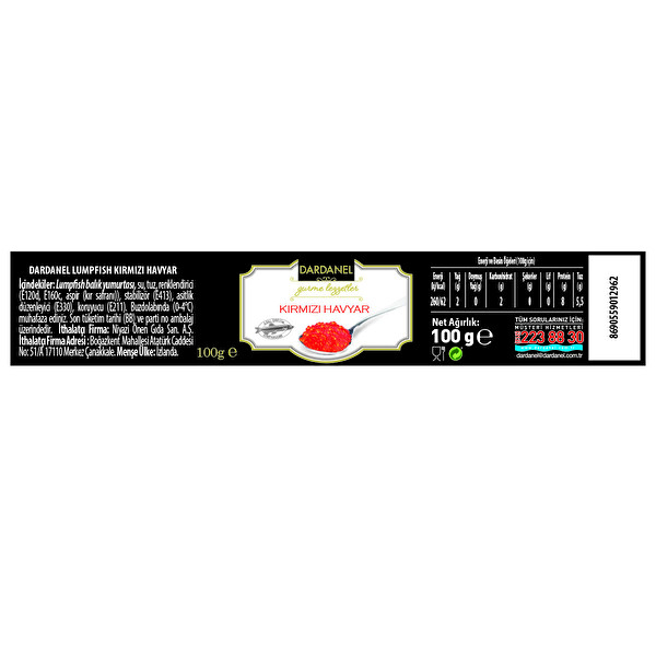 Dardanel Kirmizi Havyar 100 G 30261084 Carrefoursa